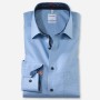 Рубашка OLYMP Comfort Fit мелкая голубая клетка Non Iron