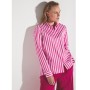 Блузка в розовую полоску ETERNA MODERN CLASSIC