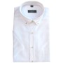 Льняная рубашка Eterna Modern Fit белого цвета короткий рукав