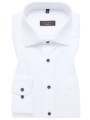 Рубашка Eterna белого цвета MODERN FIT удлиненный рукав Non Iron