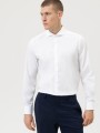Бизнес рубашка белого цвета OLYMP Body (Slim) Fit stretch